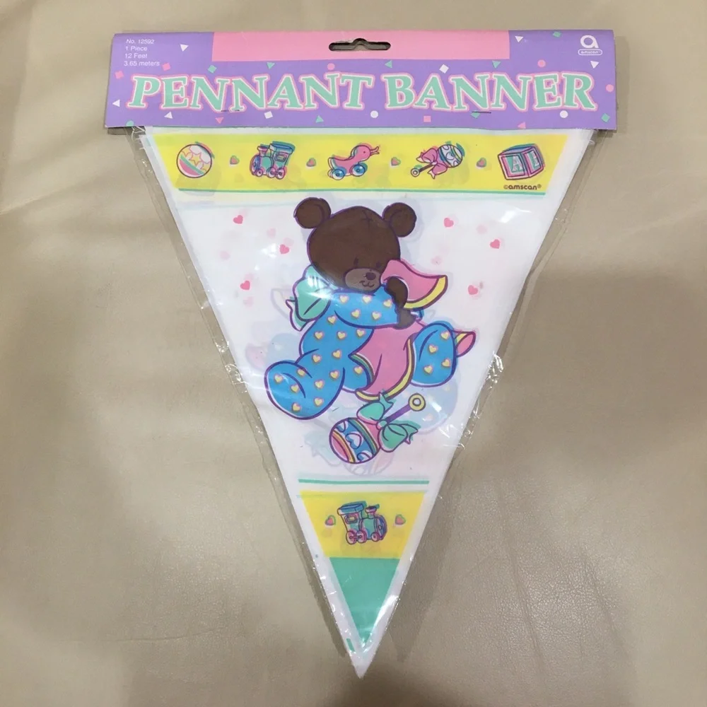 Teddy Bear Party Banner Baby Shower Gender Reveal
